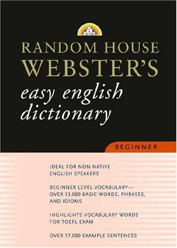 Cover of Random House Webster's Easy English Dictionary Beginner