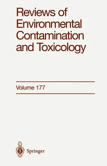 Cover of Reviews of Environmental Contamination and Toxicology