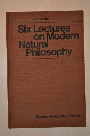 Cover of Six Lectures on Modern Natural Philosophy