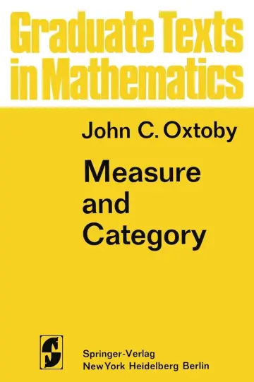 Cover of Measure and Category