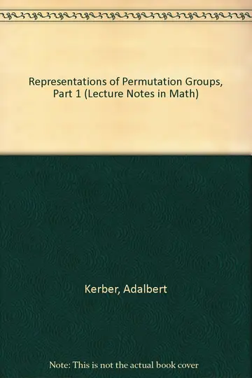 Cover of Representations of Permutation Groups, Part 1