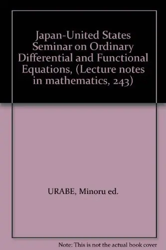 Cover of Japan-United States Seminar on Ordinary Differential and Functional Equations