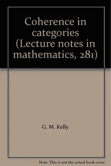 Cover of Coherence in categories