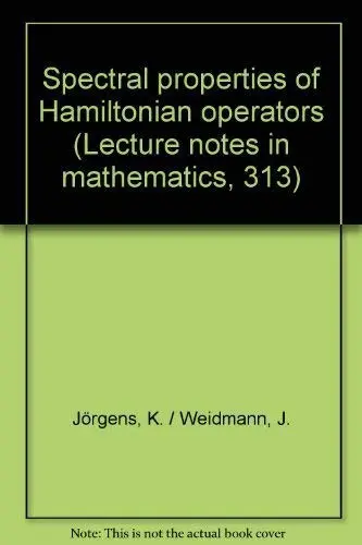 Cover of Spectral properties of Hamiltonian operators