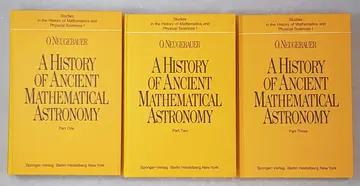 Cover of History of Ancient Mathematical Astronomy