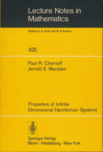 Cover of Properties of infinite dimensional Hamiltonian systems