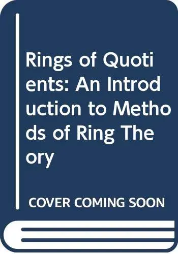 Cover of Rings of Quotients