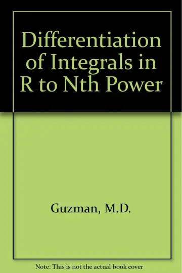 Cover of Differentiation of Integrals in R to Nth Power