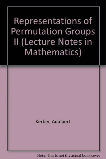 Cover of Representations of Permutation Groups II
