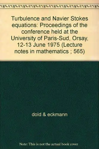 Cover of Turbulence and Navier Stokes equations