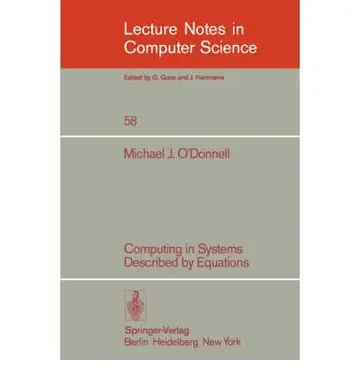 Cover of Computing in Systems Described by Equations