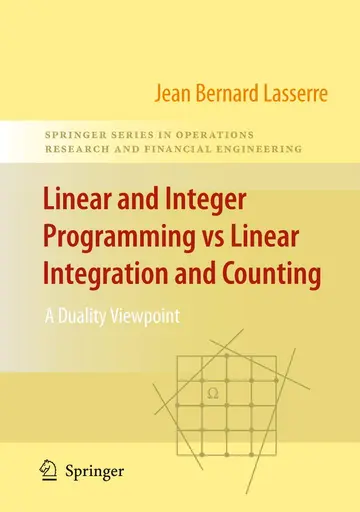 Cover of Linear and Integer Programming vs Linear Integration and Counting