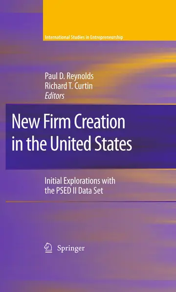 Cover of New Firm Creation in the United States