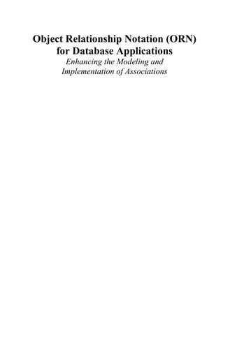 Cover of Object Relationship Notation (Orn) for Database Applications