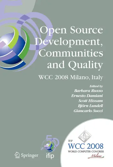 Cover of Open Source Development, Communities and Quality