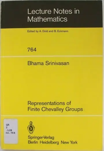 Cover of Representations of Finite Chevalley Groups