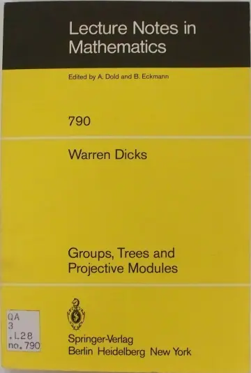 Cover of Groups, Trees and Projective Modules