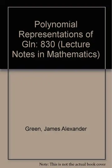Cover of Polynomial Representations of Gln