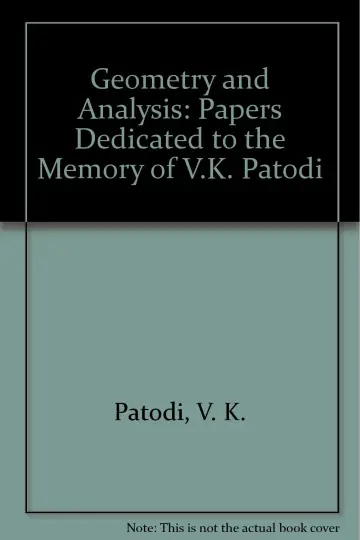 Cover of Geometry and Analysis