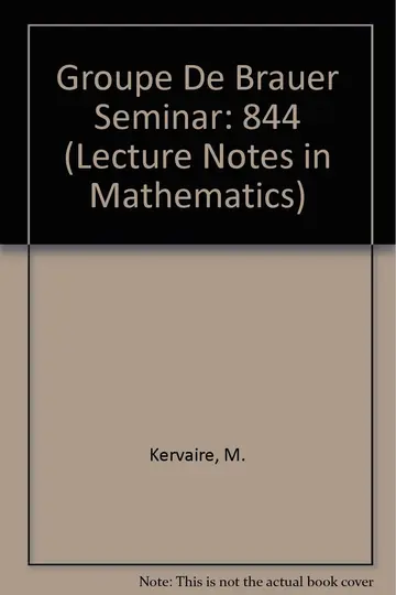 Cover of Groupe De Brauer Seminar