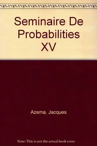 Cover of Seminaire De Probabilities XV
