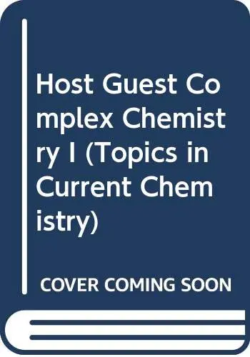 Cover of Host Guest Complex Chemistry I