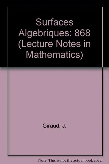 Cover of Surfaces Algebriques