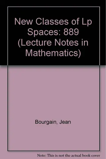 Cover of New Classes of Lp Spaces