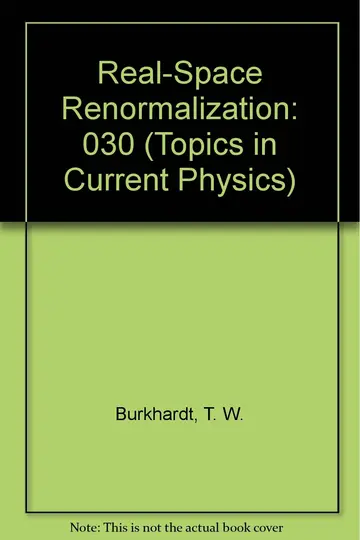 Cover of Real-Space Renormalization