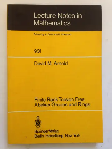 Cover of Lecture Notes in Mathematics