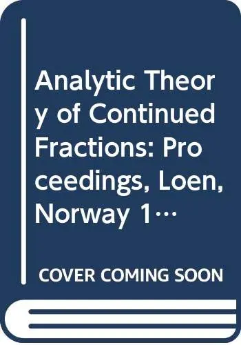 Cover of Analytic Theory of Continued Fractions