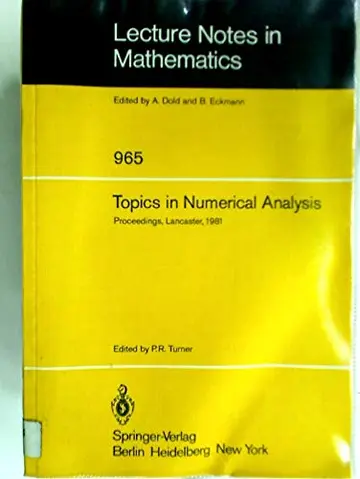 Cover of Topics in Numerical Analysis