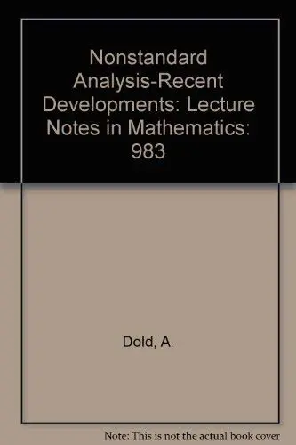 Cover of Nonstandard Analysis-Recent Developments