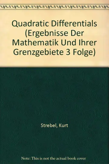 Cover of Quadratic Differentials