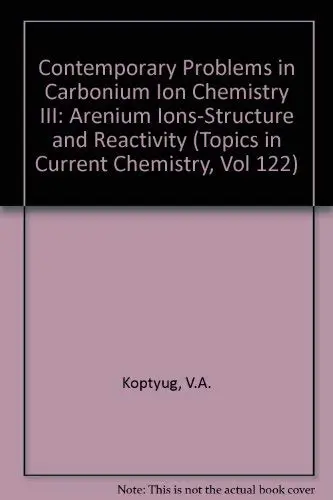 Cover of Contemporary Problems in Carbonium Ion Chemistry III
