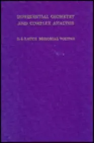 Cover of Differential Geometry and Complex Analysis
