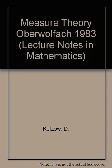 Cover of Measure Theory Oberwolfach 1983