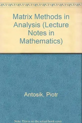 Cover of Matrix Methods in Analysis