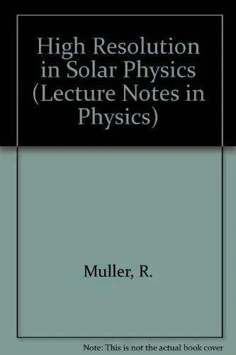 Cover of High Resolution in Solar Physics