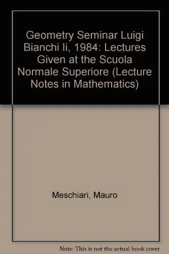 Cover of Geometry Seminar "Luigi Bianchi" Ii, 1984