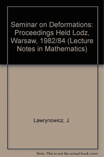 Cover of Seminar on Deformations