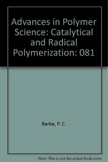 Cover of Advances in Polymer Science