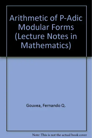 Cover of Arithmetic of P-Adic Modular Forms