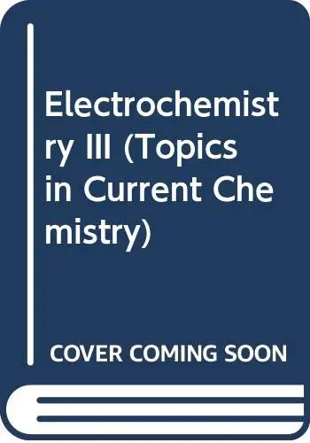 Cover of Electrochemistry III