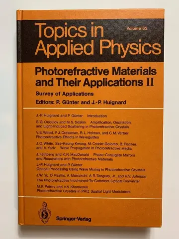 Cover of Photorefractive Materials and Their Applications II
