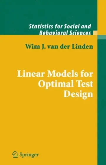 Cover of Linear Models for Optimal Test Design