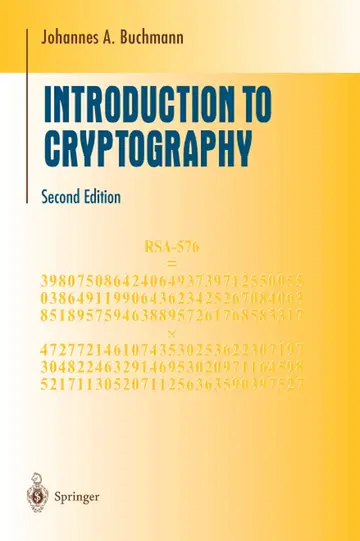 Cover of Introduction to Cryptography