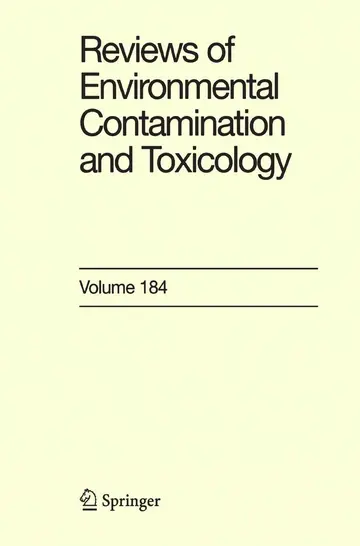Cover of Reviews of Environmental Contamination and Toxicology 184