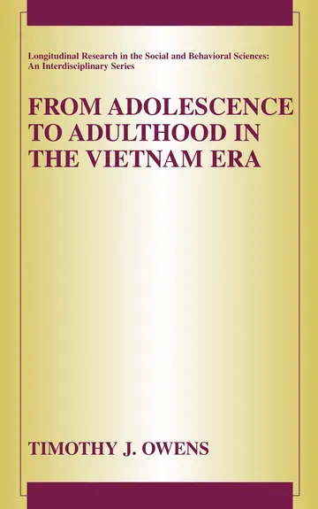 Cover of From Adolescence to Adulthood in the Vietnam Era