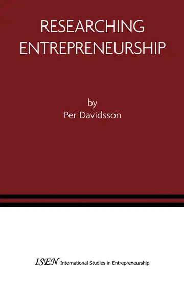 Cover of Researching Entrepreneurship